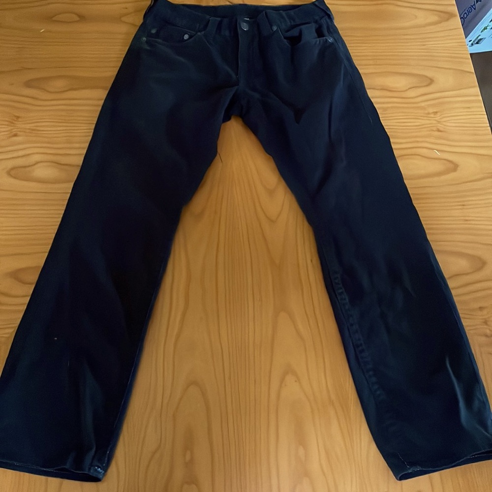 True Religion Straight Black Jeans Size 32